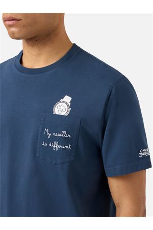 T-Shirt Austin Uomo In Cotone Con Tasca Frontale MC2 SAINT BARTH | T-shirt | AUS000104349L